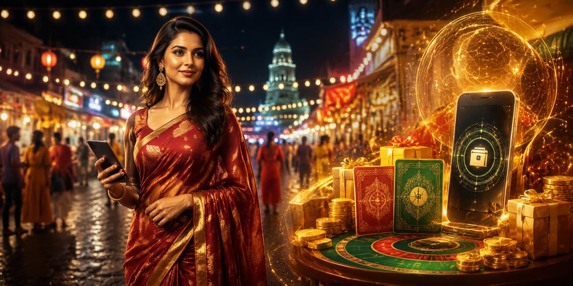 বগুড়ায় শাড়ি পরিহিত একজন নারী 328 - এ আন্দার বাহার গেম উপভোগ করছেন